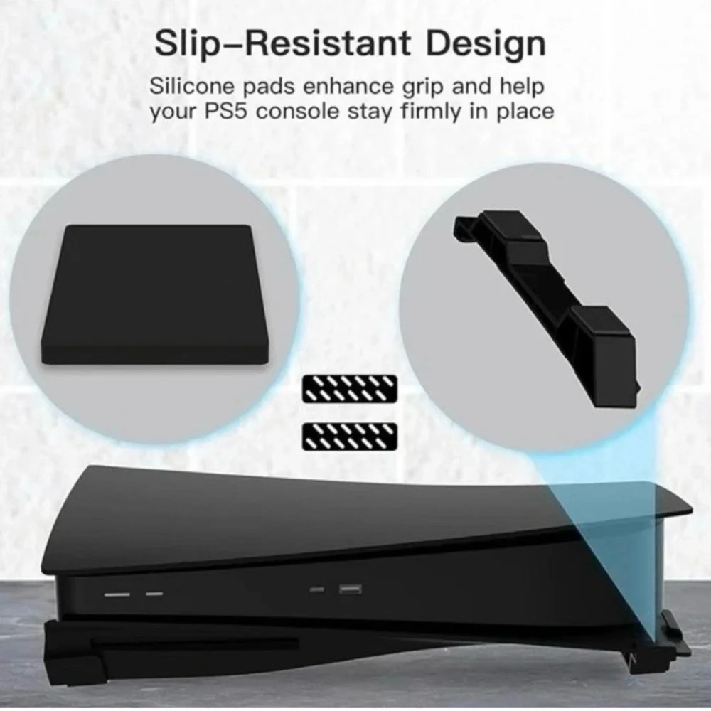 Black Stands for PS5 for Disc & Digital